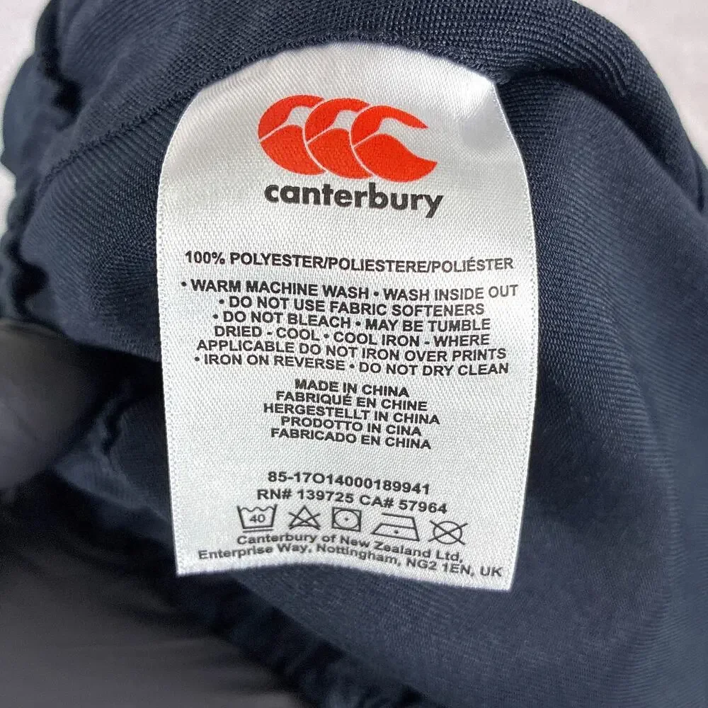 Canterbury Rugby Shorts Mens XL Black Pull On Performance Preppy Workout Gym